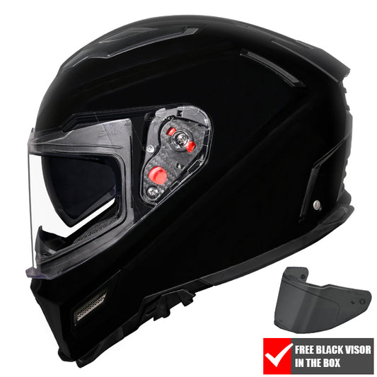 SMK Agnar Unicolour Helmet GL200 - Black