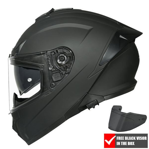 SMK Typhoon Unicolour Helmet MA200 - Matt Black