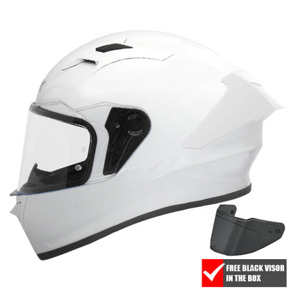 SMK Stellar Unicolour Helmet GL1000 - White
