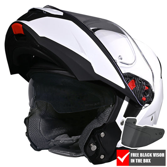 SMK Gullwing Unicolour Helmet GL100 - White