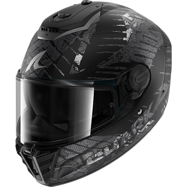 Shark Spartan RS Reptaia Helmet MAT KAA - Matt Black / Antracite