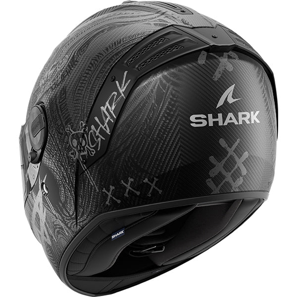 Shark Spartan RS Carbon Shiever Helmet MAT DAS - Carbon / Anthracite / Silver