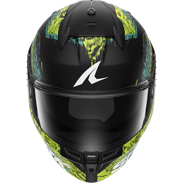 Shark D-Skwal 3 Speed-Vib Helmet Mat KGB - Matt Black / Green / Blue