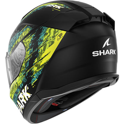 Shark D-Skwal 3 Speed-Vib Helmet Mat KGB - Matt Black / Green / Blue
