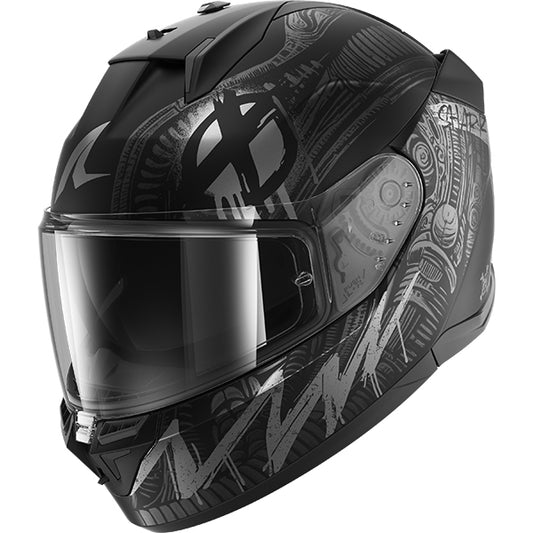 Shark D-Skwal 3 Shiever Helmet Mat KAS - Matt Black / Silver