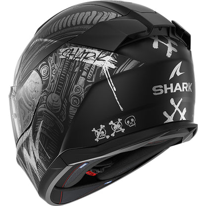 Shark D-Skwal 3 Shiever Helmet Mat KAS - Matt Black / Silver