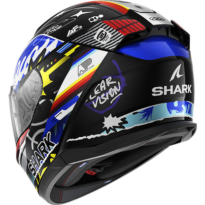 Shark D-Skwal 3 Streetrush Helmet KBU - Black / Blue / White