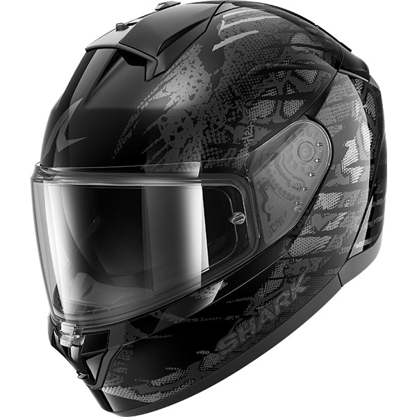 Shark Ridill 2 Reptaia Helmet - Black / Silver KAS