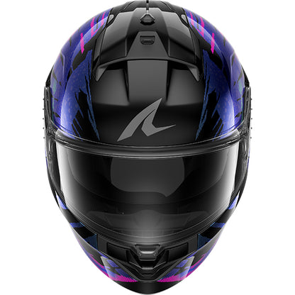 Shark Ridill 2 Reptaia Helmet - Black / Violet KVX
