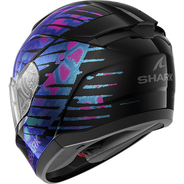 Shark Ridill 2 Reptaia Helmet - Black / Violet KVX
