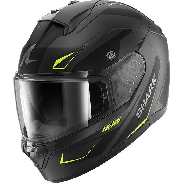 Shark Ridill 2 Mekarium Helmet - Matt Anthracite / Yellow AAY