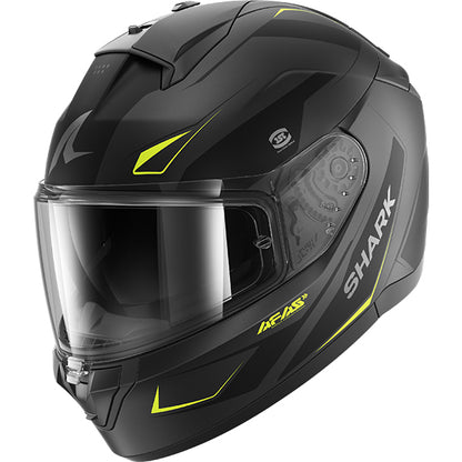 Shark Ridill 2 Mekarium Helmet - Matt Anthracite / Yellow AAY
