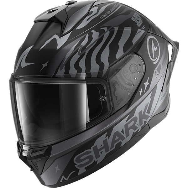 Shark Skwal Cup Speed-Fancy Helmet Mat KAS - Matt Black / Silver