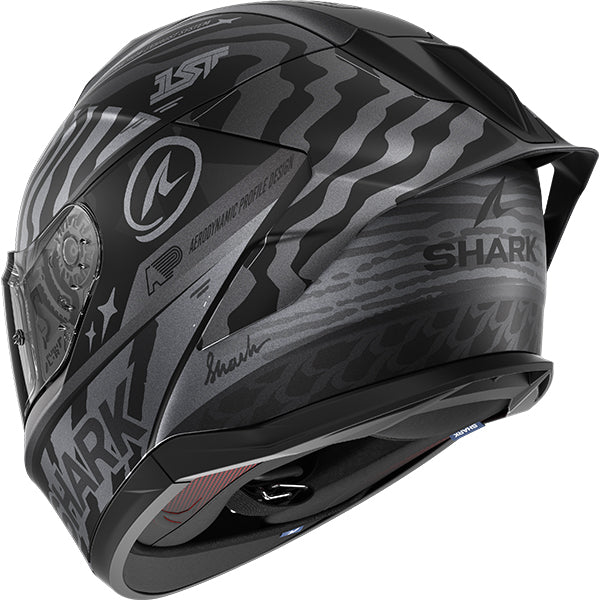 Shark Skwal Cup Speed-Fancy Helmet Mat KAS - Matt Black / Silver