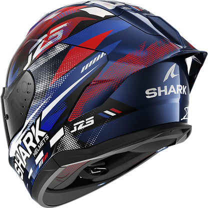 Shark Skwal Cup Zarco GP France Helmet BUR - Blue / Chrome / Red