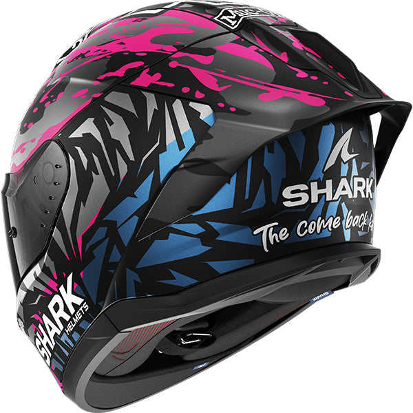 Shark Skwal Cup Redding Helmet Mat KVB - Black / Violet / Blue