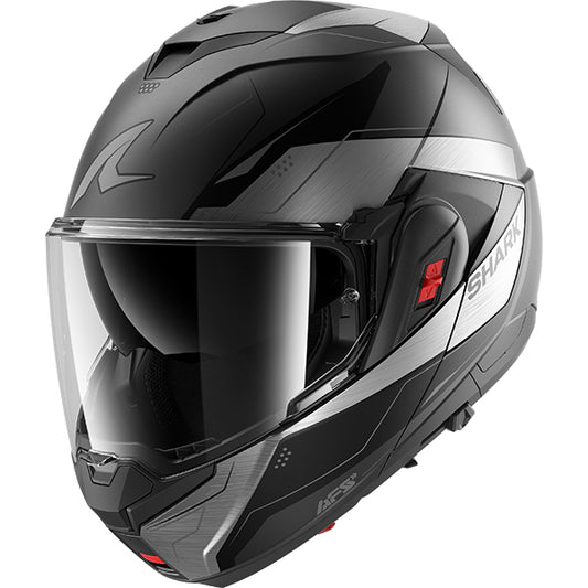 Shark OXO Mekarium Helmet Mat AUK - Matt Anthracite / Chrome / Black