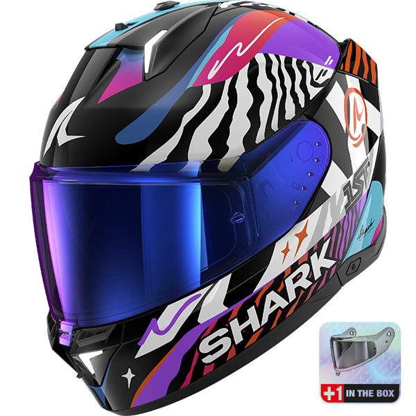 Shark Skwal I3 Speed Fancy Helmet KWO - Black / White / Orange