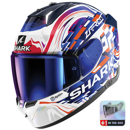 Shark Skwal I3 Zarco GP De France Helmet BBW - White / Violet / Blue
