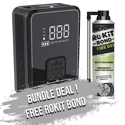 Rokit Up Tyre Inflator 5200 MaH - Bundle Deal - Free Rokit Bond!