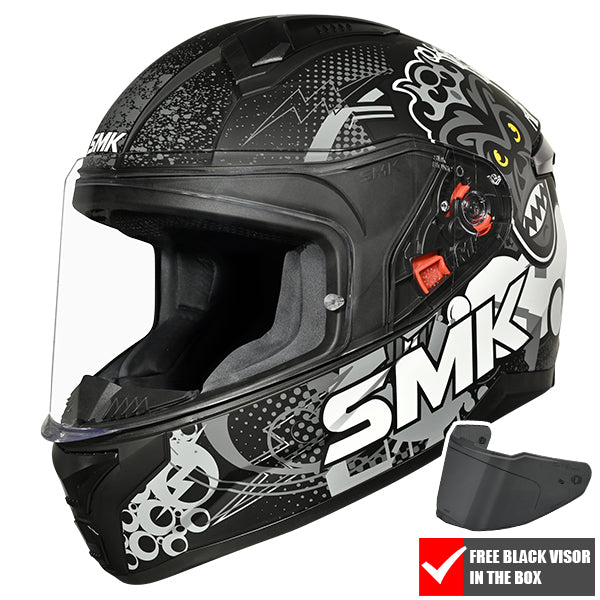 SMK Bionic Kids Youth Chimpz Helmet MA261 - Matt Black