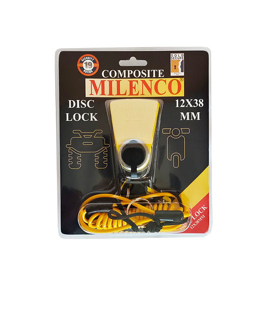 Milenco Composite Disc Lock 12mm x 38mm