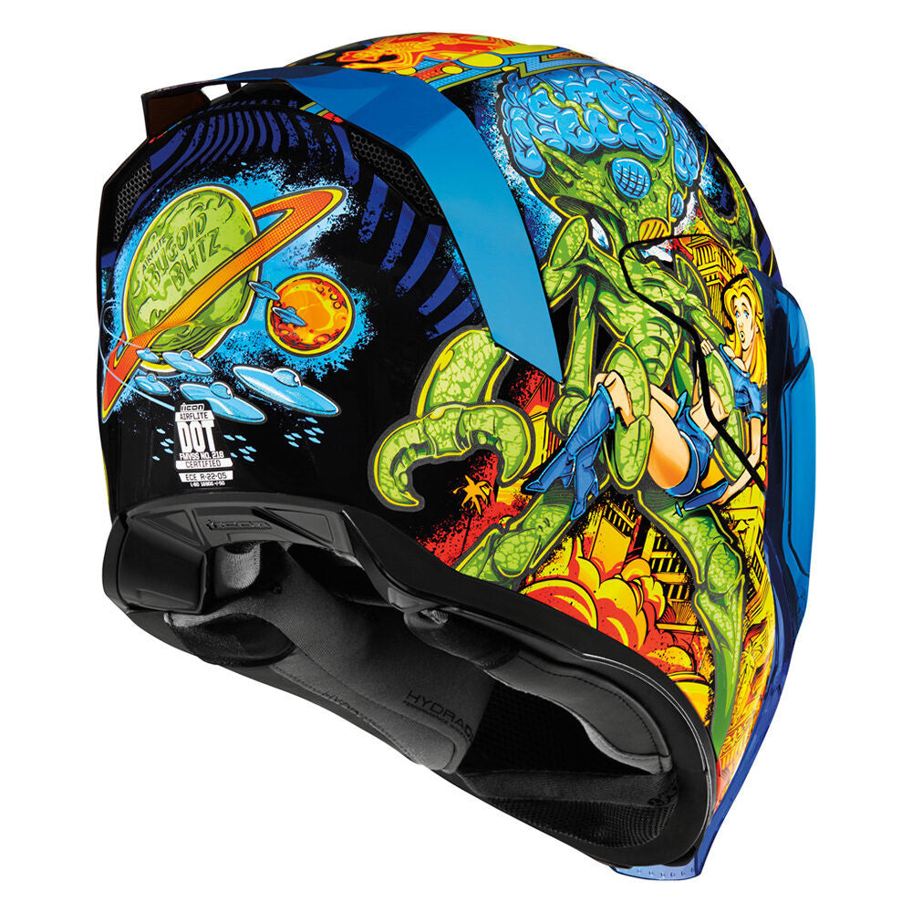 Icon Airflite Bugoid Blitz Helmet - Blue