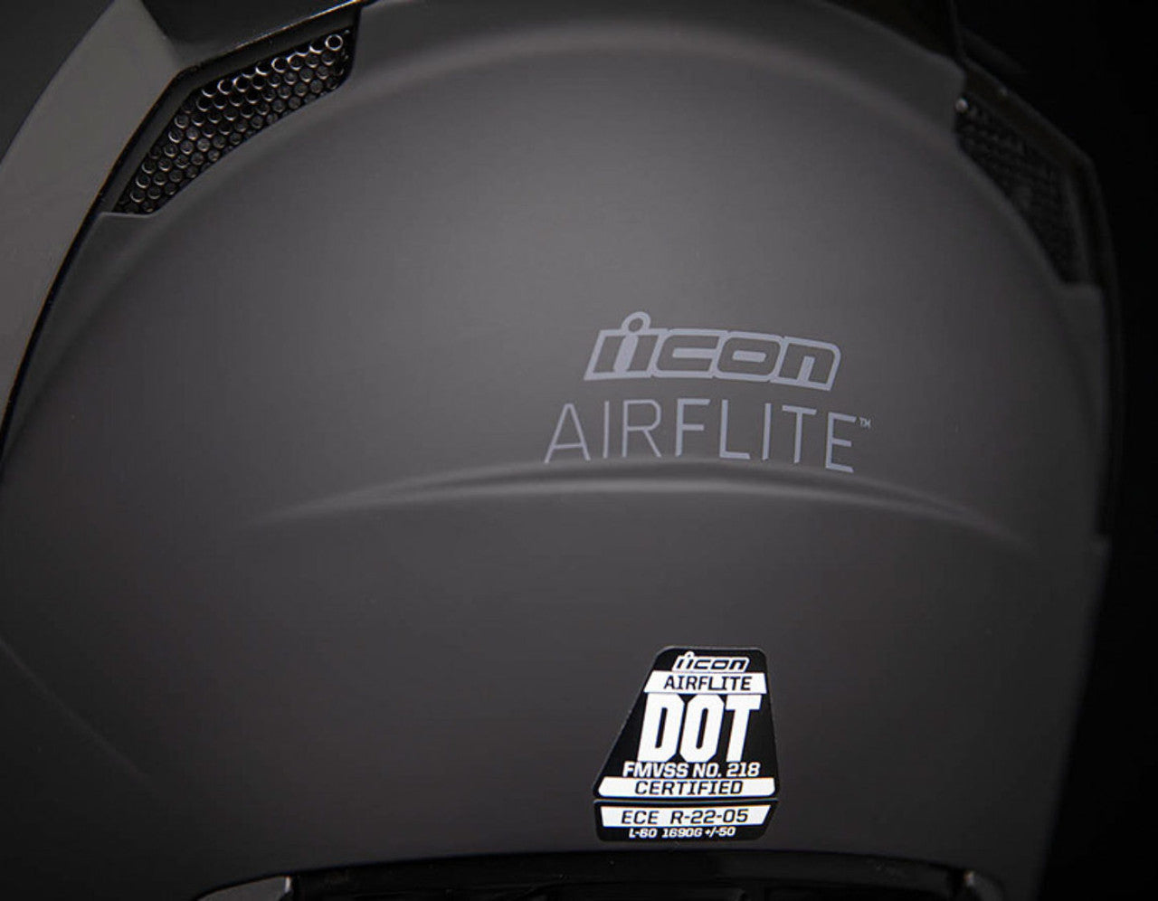 Icon Airflite Moto Helmet - Rubtatone