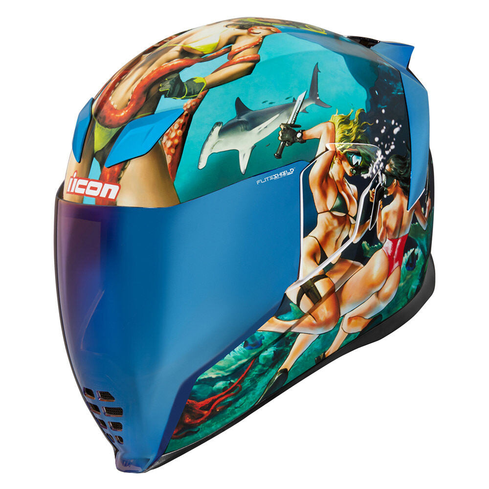 Icon Airflite Pleasuredome 4 Helmet - Blue