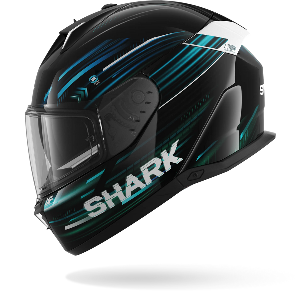 Shark Skwal I3 Light-Blur Helmet KBG - Black / Blue / Green