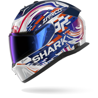 Shark Skwal I3 Zarco GP De France Helmet BBW - White / Violet / Blue