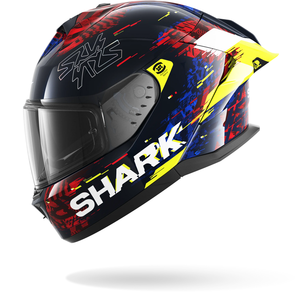 Shark Skwal Cup Speed-Vib Helmet BRY - Blue / Red / Yellow