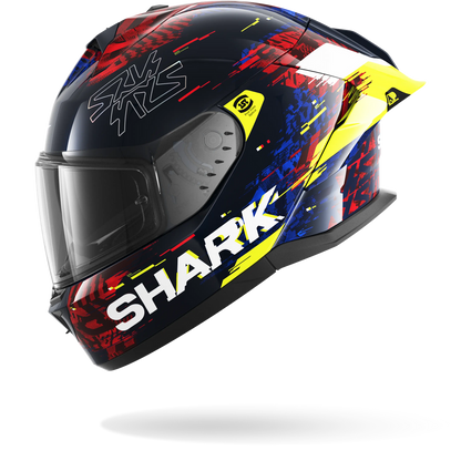Shark Skwal Cup Speed-Vib Helmet BRY - Blue / Red / Yellow