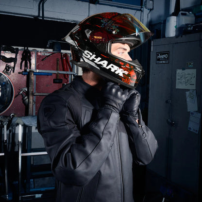 Shark Skwal Cup Speed-Vib Helmet KRS - Black / Red / Silver