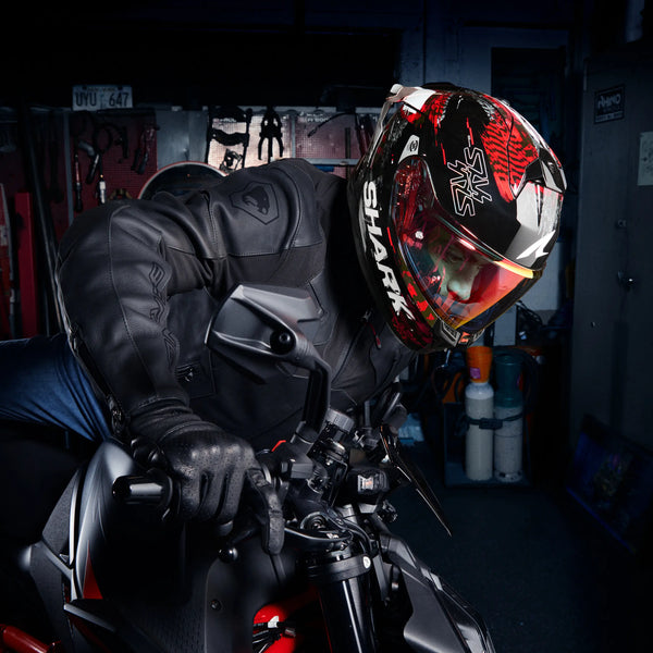 Shark Skwal Cup Speed-Vib Helmet KRS - Black / Red / Silver