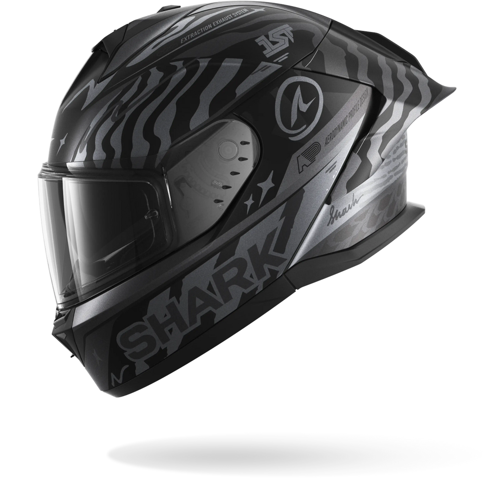 Shark Skwal Cup Speed-Fancy Helmet Mat KAS - Matt Black / Silver