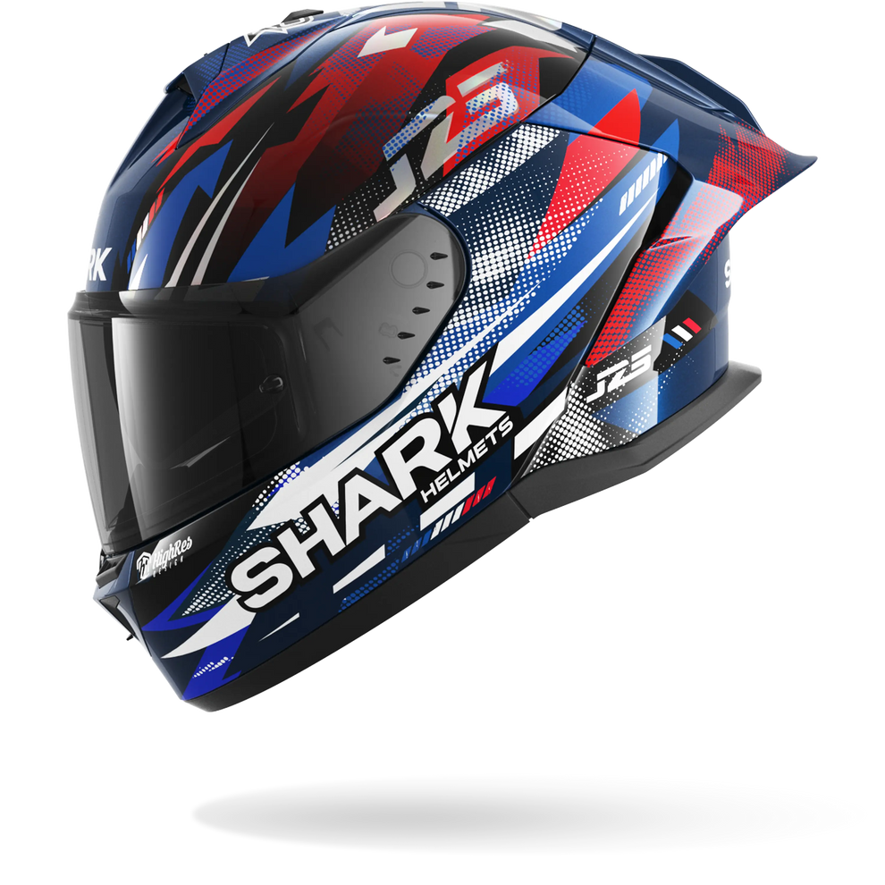 Shark Skwal Cup Zarco GP France Helmet BUR - Blue / Chrome / Red