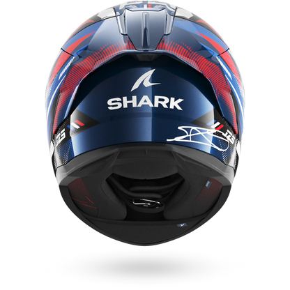 Shark Skwal Cup Zarco GP France Helmet BUR - Blue / Chrome / Red