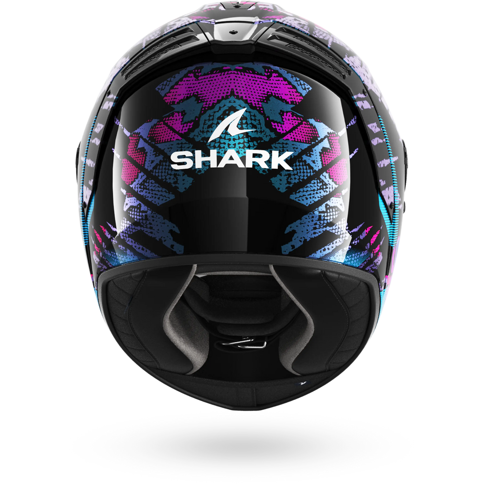 Shark Spartan RS Reptaia Helmet KBX - Black / Blue / Glitter