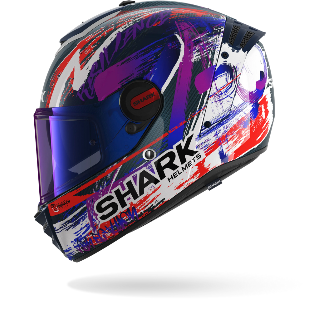 Shark Spartan RS Carbon Zarco Signature Helmet DWV - Carbon / White / Violet