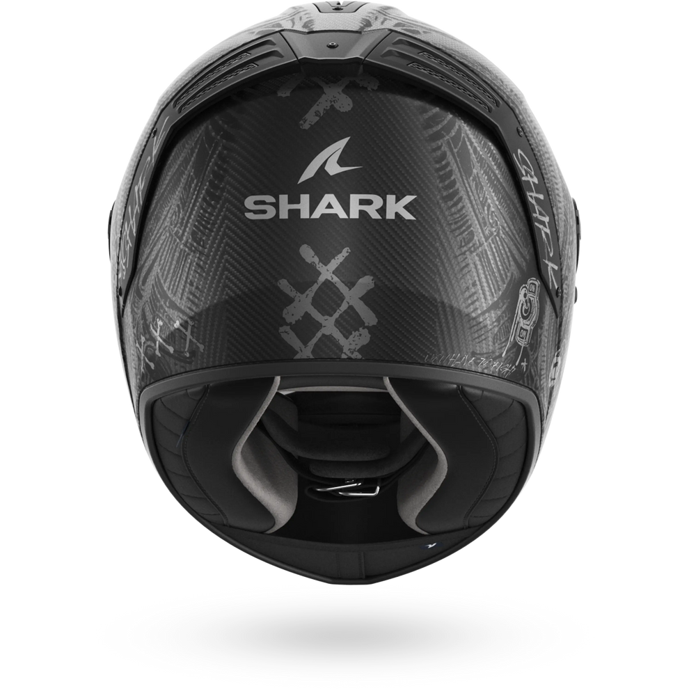 Shark Spartan RS Carbon Shiever Helmet MAT DAS - Carbon / Anthracite / Silver