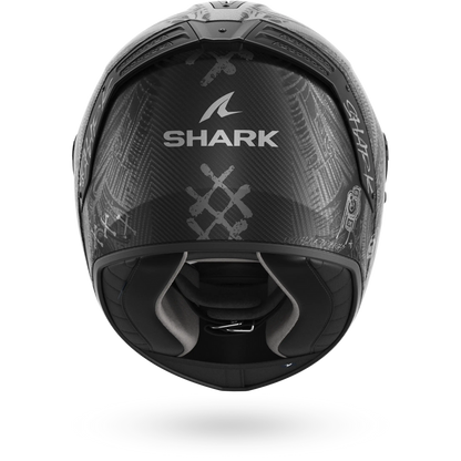 Shark Spartan RS Carbon Shiever Helmet MAT DAS - Carbon / Anthracite / Silver