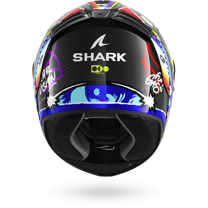 Shark Spartan RS Carbon Streetrush Helmet DBU - Carbon / Blue / Chrome