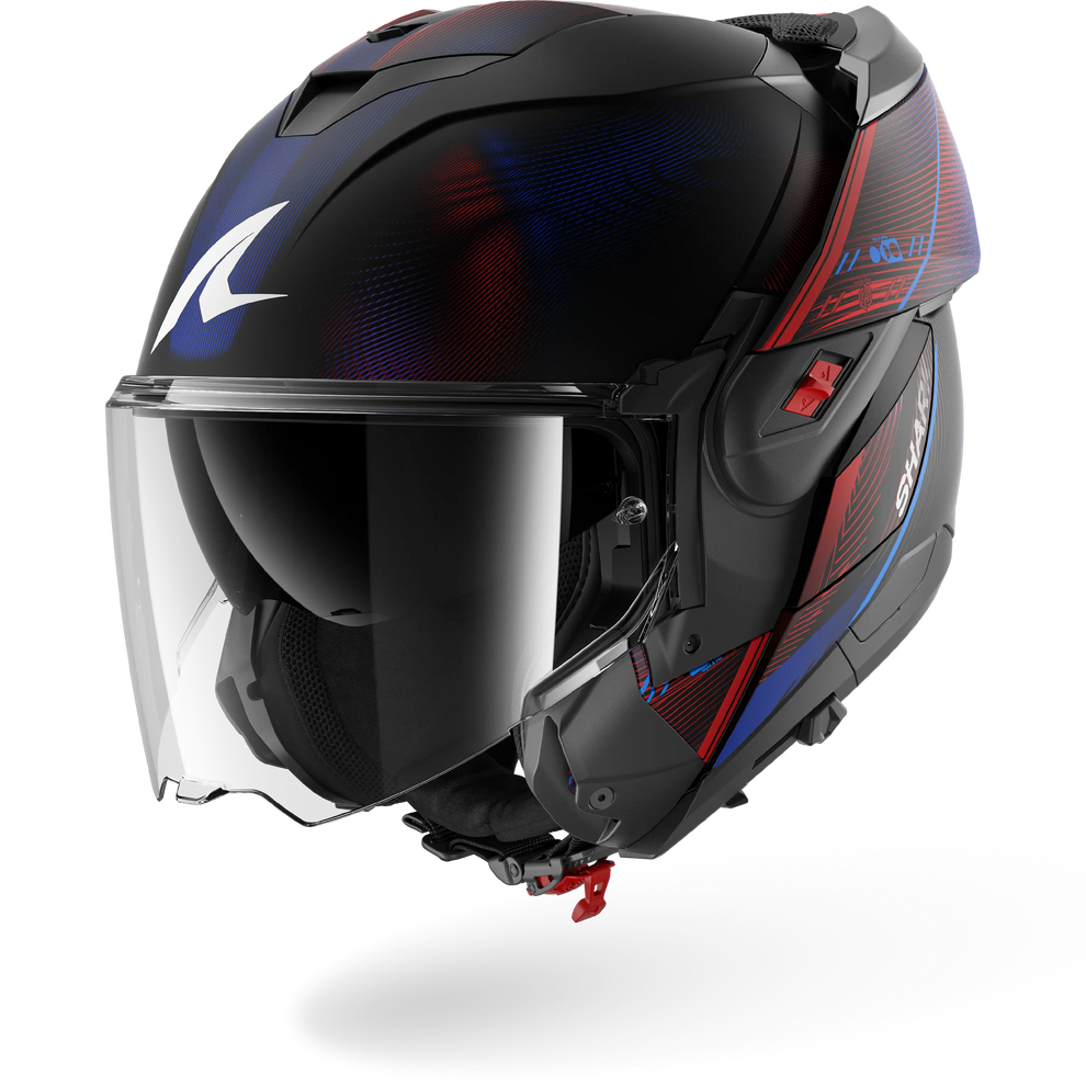 Shark OXO Speed-Tech Helmet Mat KBR - Matt Black / Blue / Red