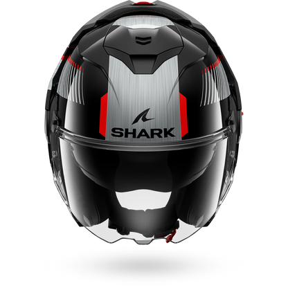Shark OXO Sikter Helmet KUS - Black / Chrome / Silver