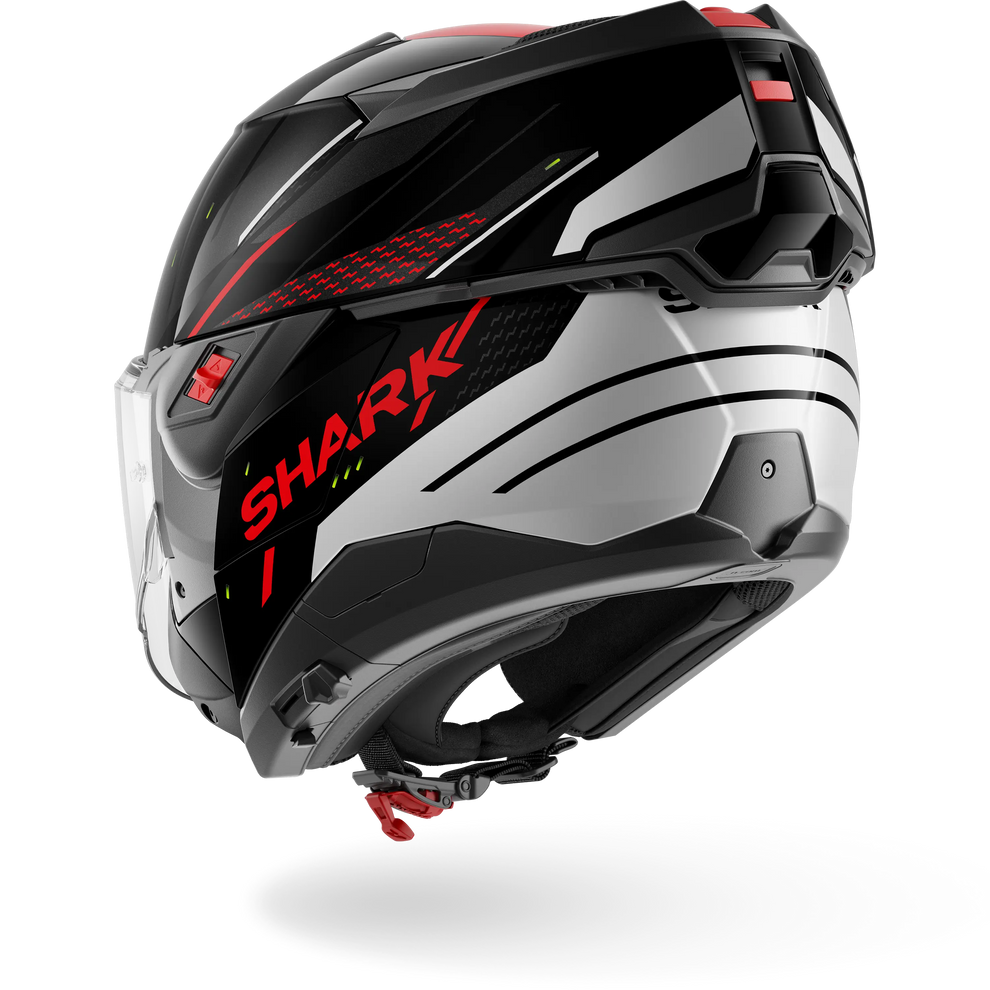Shark OXO Rydger Helmet KSR - Black / Silver / Red
