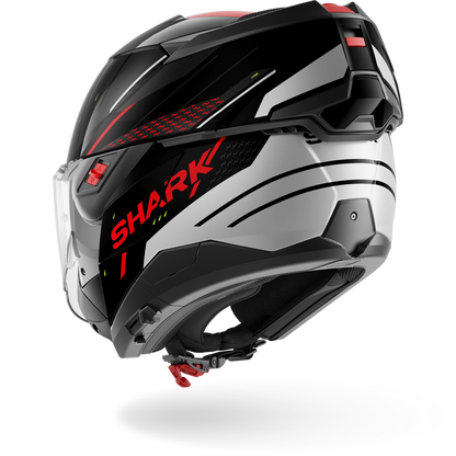 Shark OXO Rydger Helmet KSR - Black / Silver / Red