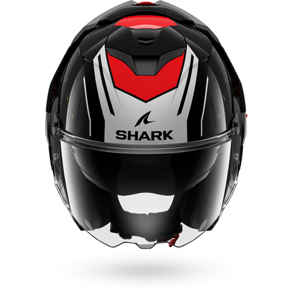 Shark OXO Rydger Helmet KSR - Black / Silver / Red