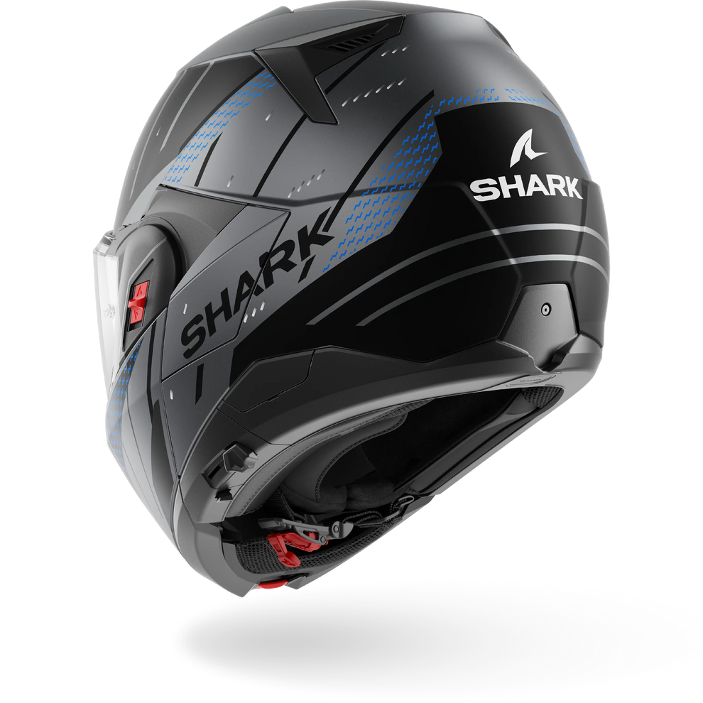 Shark OXO Rydger Helmet Mat ABK - Matt Anthracite / Blue / Black