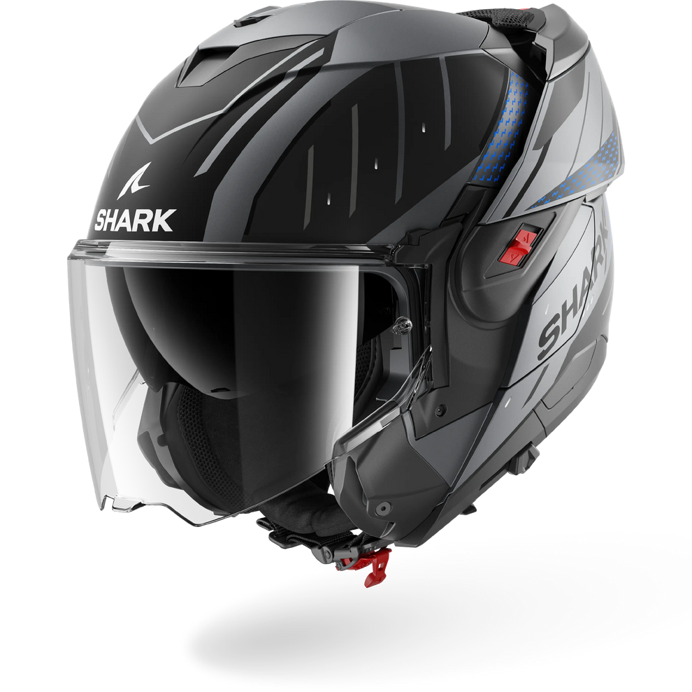 Shark OXO Rydger Helmet Mat ABK - Matt Anthracite / Blue / Black